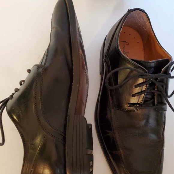 French Shriner Mens Sussex Derby Shoes Black Leath main image 4